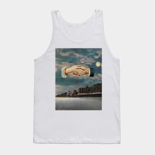 House Across The Lake - Surreal/Collage Art Tank Top